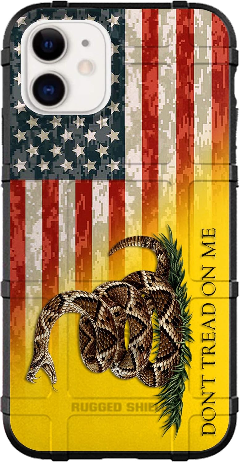 EGO TACTICAL Rugged Shield Case for iPhone 11 - Don't Tread on Me