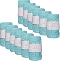 Macrame Cord 3mm Single Strand 12 Skeins (300 ft each) - Soft Mint