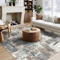 5x7 Area Rugs - Soft Washable Non-Slip Abstract Rug for Home