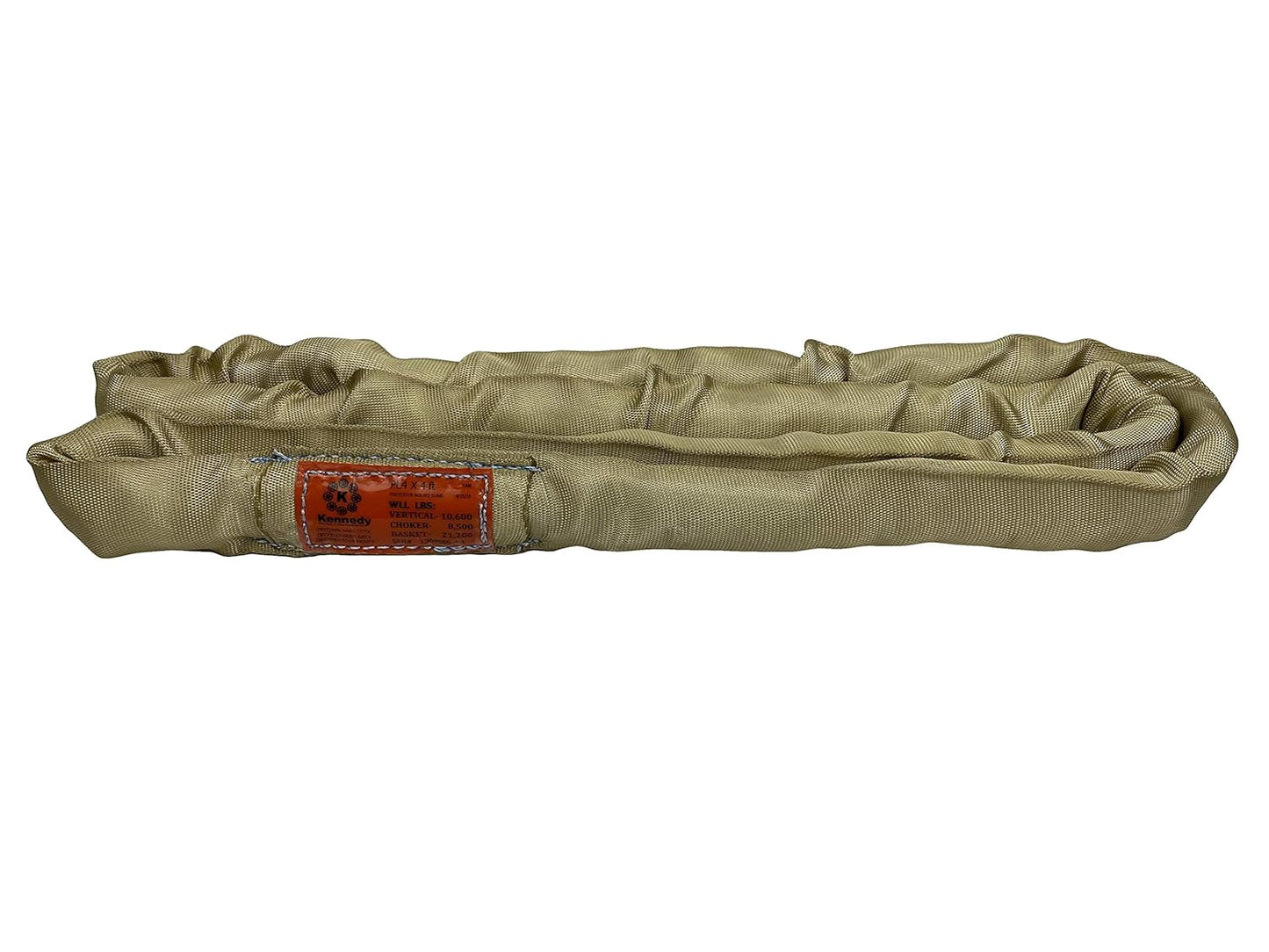 Power Lift PL4x24ft Tan Polyester Round Sling for Heavy Loads