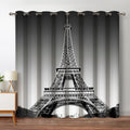 Eiffel Tower Blackout Curtains for Bedroom Living Room Decor