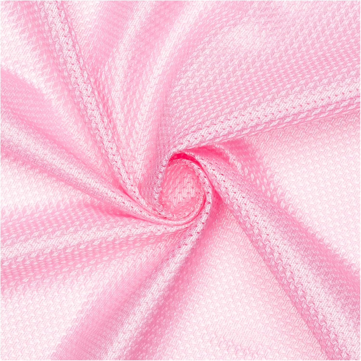 Pico Textiles Baby Pink Polyester Micro Mesh Jersey Fabric 60in