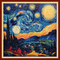 Magxvouy Cross Stitch Kits for Beginners - Van Gogh Starry Sky