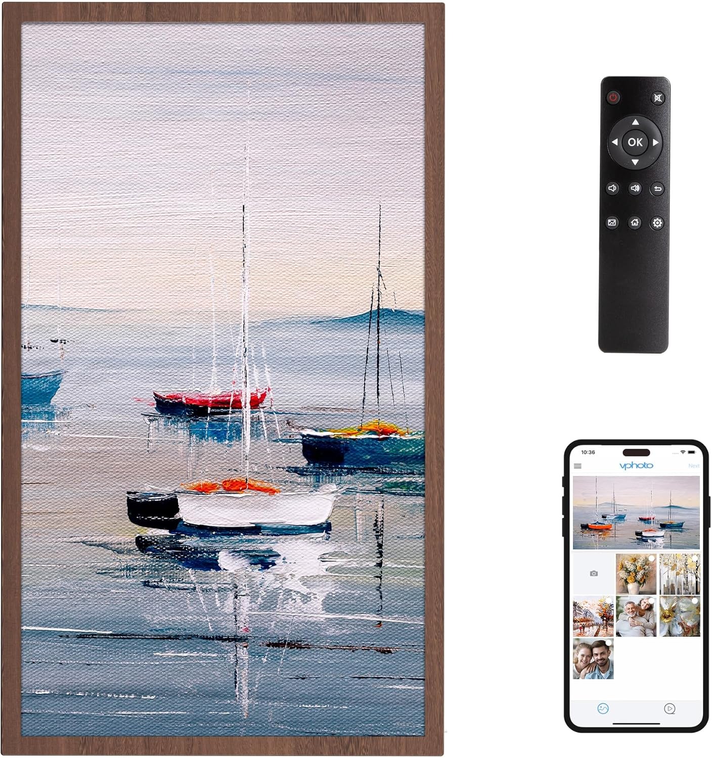 Dragon Touch Large Digital Picture Frame with 21.5 inch Screen