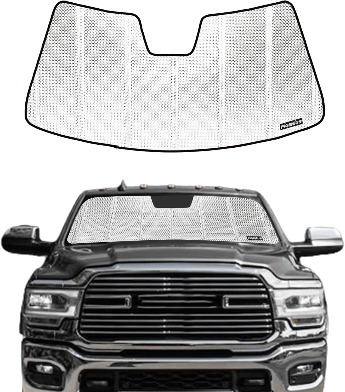 Windshield Sun Shade for Ram 2500/3500 2019-2025 - BLAZBLOCK