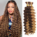 20 Inch Deep Wave Human Braiding Hair for Bohemian Braids