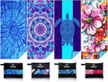 4 Pack Lightweight Thin Beach Towel Oversized 71x32 in - Quick Dry