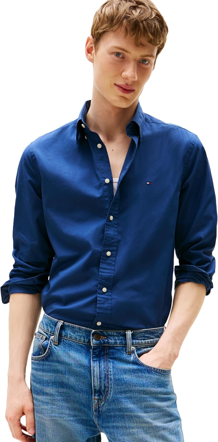 Tommy Hilfiger Long Sleeve Poplin Regular Fit Button Down Shirts