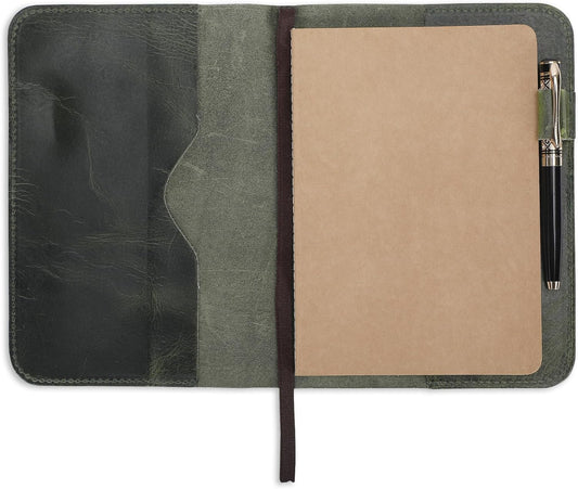 A5 Leather Journal Cover - Refillable Handmade Notebook Cover