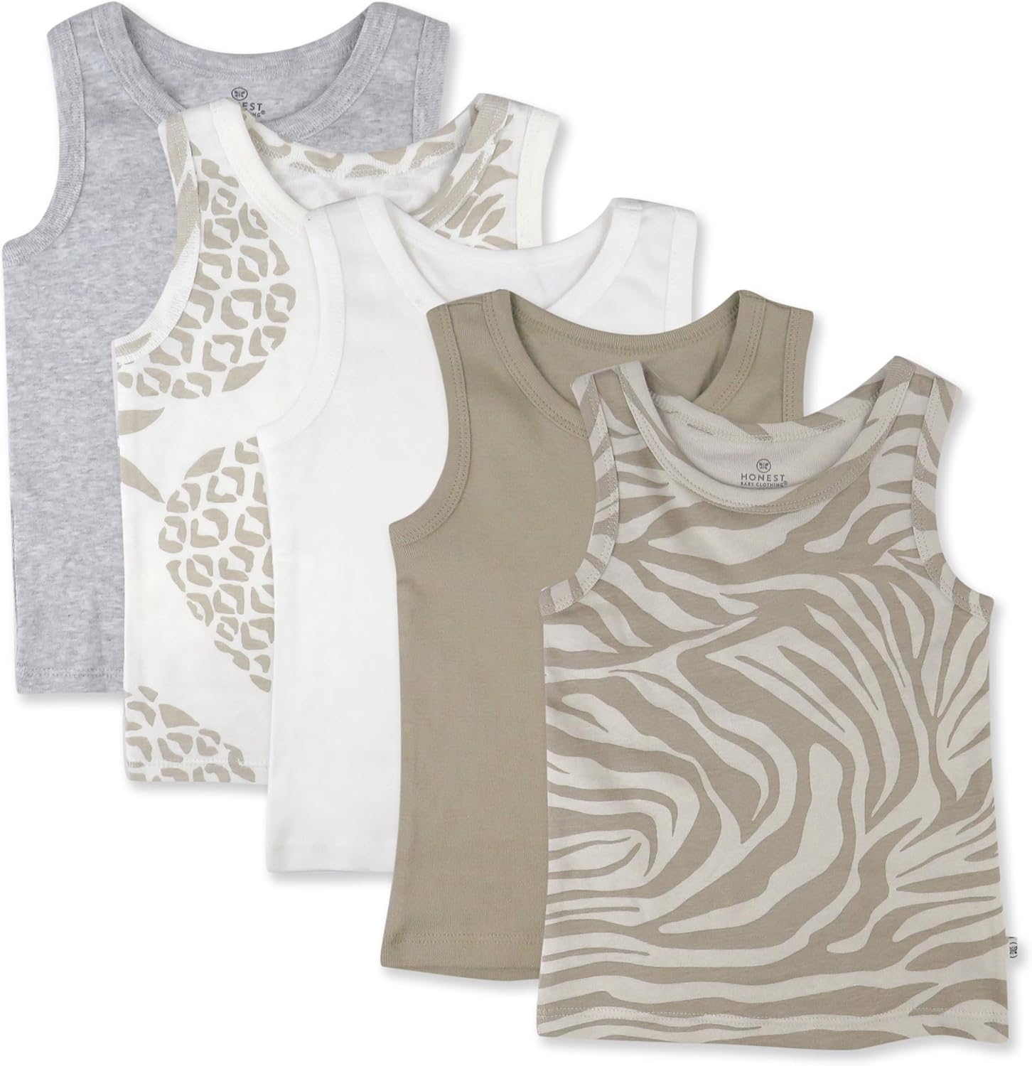 HonestBaby Sleeveless Muscle T-Shirts for Infant and Toddler Use