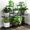 Metal Plant Stand 5 Tier 4-Tier Capacity Plant Shelf - Heavy Duty