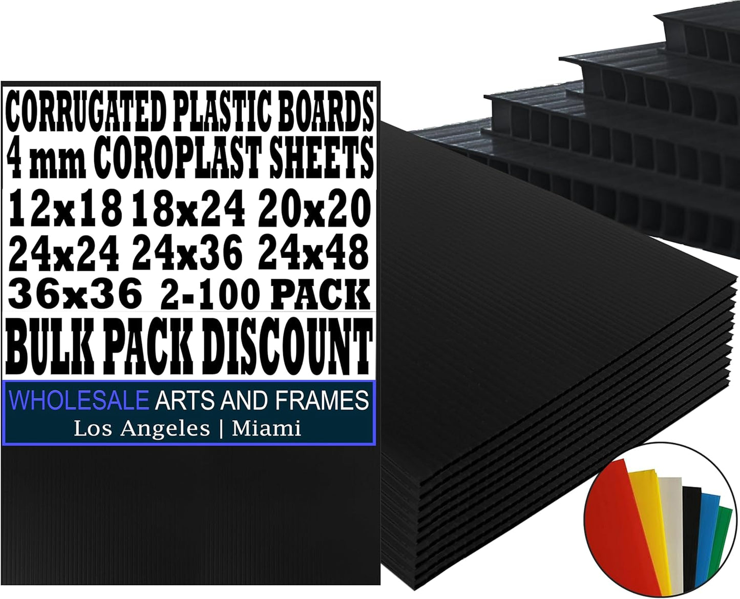 Corrugated Plastic Board 24x36 for Signs and Crafts Projects