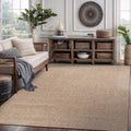 CAMILSON Easy Jute Rug 5x7 - Durable Indoor Outdoor Natural Fiber Rug