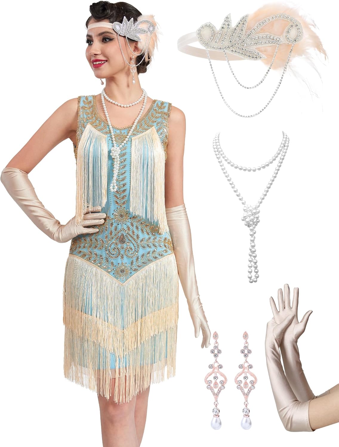1920s Flapper Dresses for Women - Elegant Great Gatsby Style