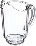 Carlisle 60 oz Clear SAN Plastic Pitcher for Restaurants and Catering