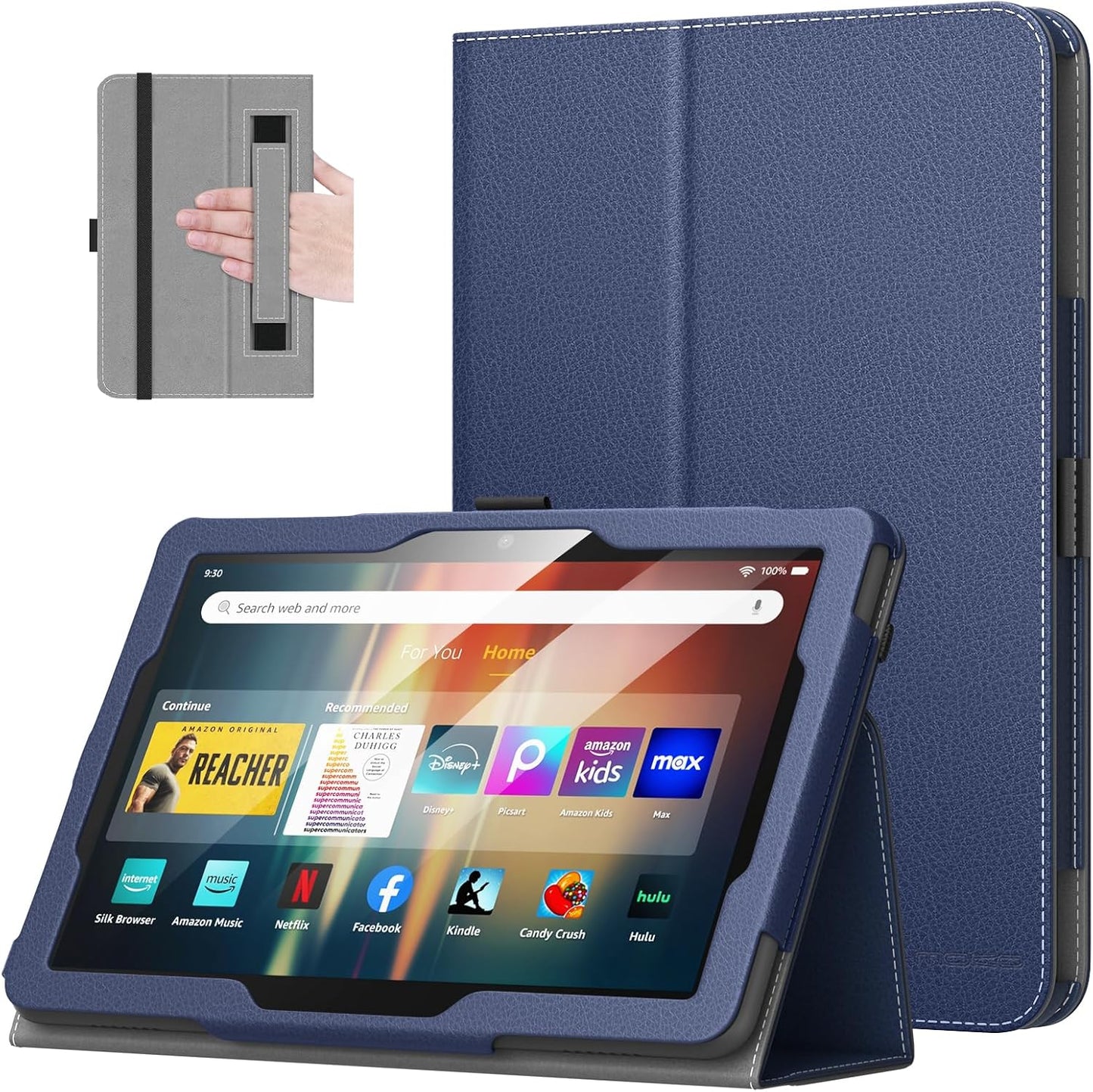 MoKo Case for Kindle Fire HD 8 & 8 Plus - Slim Folding Stand