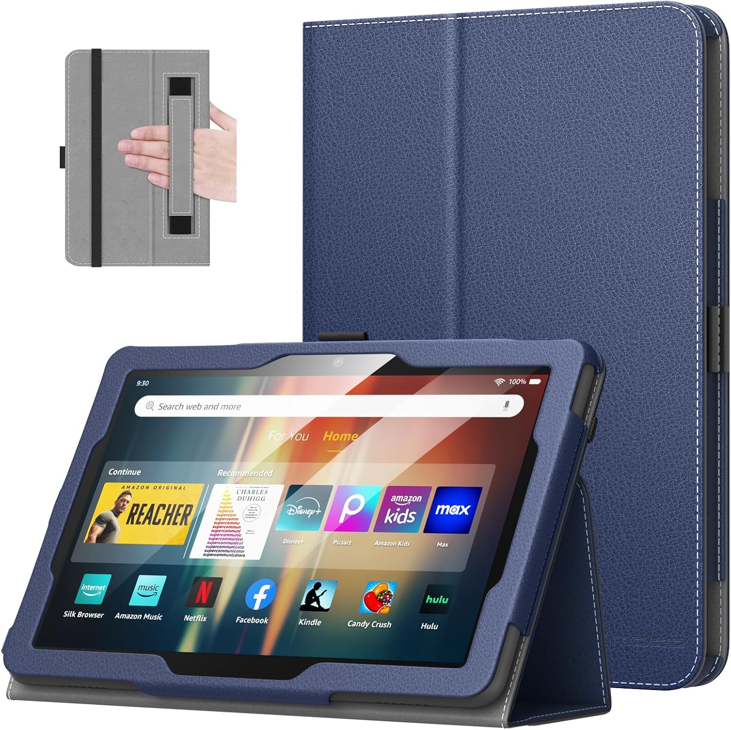 MoKo Case for Kindle Fire HD 8 & 8 Plus - Slim Folding Stand