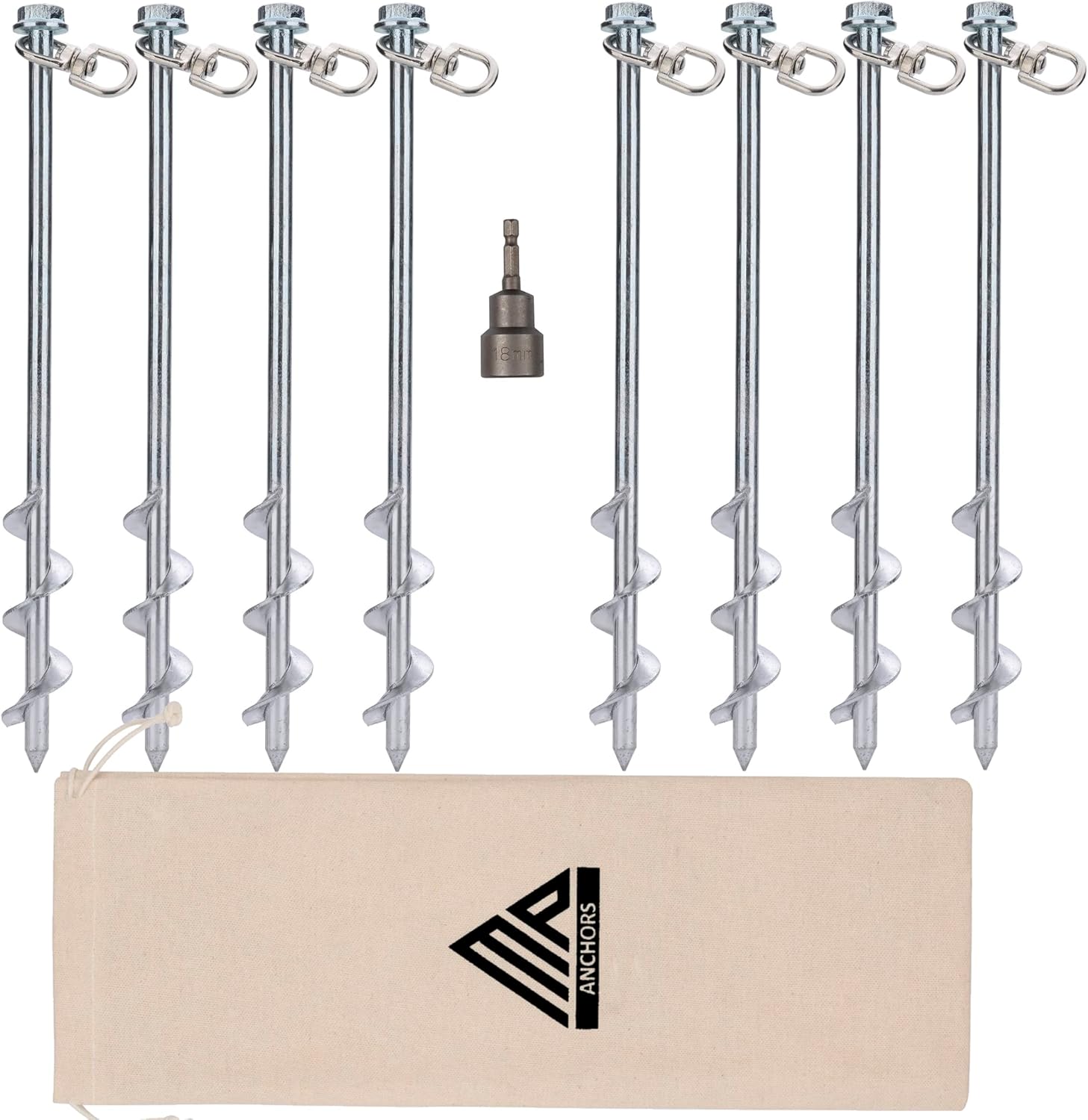 Earth Anchors - Heavy Duty Ground Stakes for Mobile Homes & More