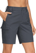 MAGCOMSEN Women's 7ft Hiking Cargo Shorts - Lightweight, Quick Dry
