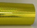 Roll of Prism Sign Vinyl 24in x 10ft Yellow - Holographic Mosaic