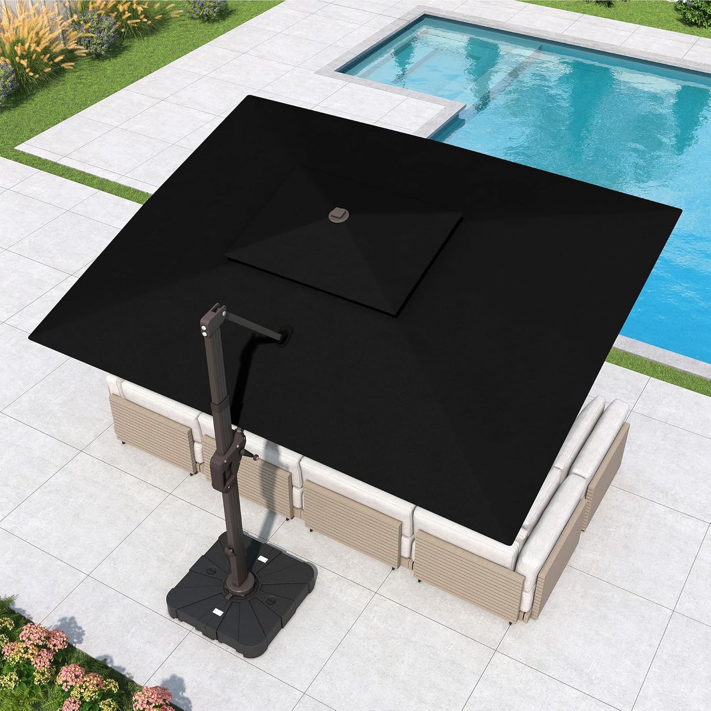 10x13 FT Cantilever Patio Umbrella for Outdoor Spaces