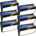 6 Pack 368 LED Solar Motion Sensor Lights Outdoor - Bright Waterproof