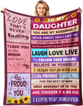 Daughter Blanket Gift - Heartfelt 60in x 80in Throw