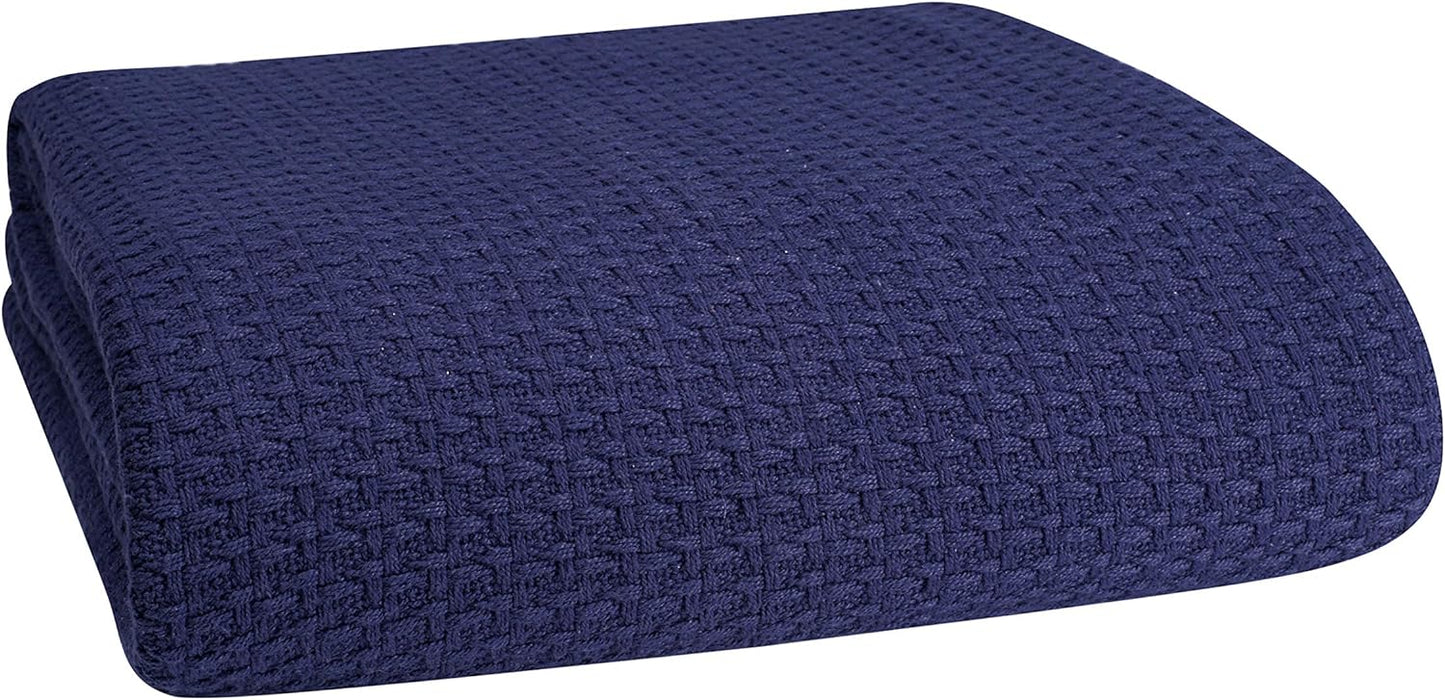 Elvana Home 100% Cotton Bed Blanket for All Seasons Comfort