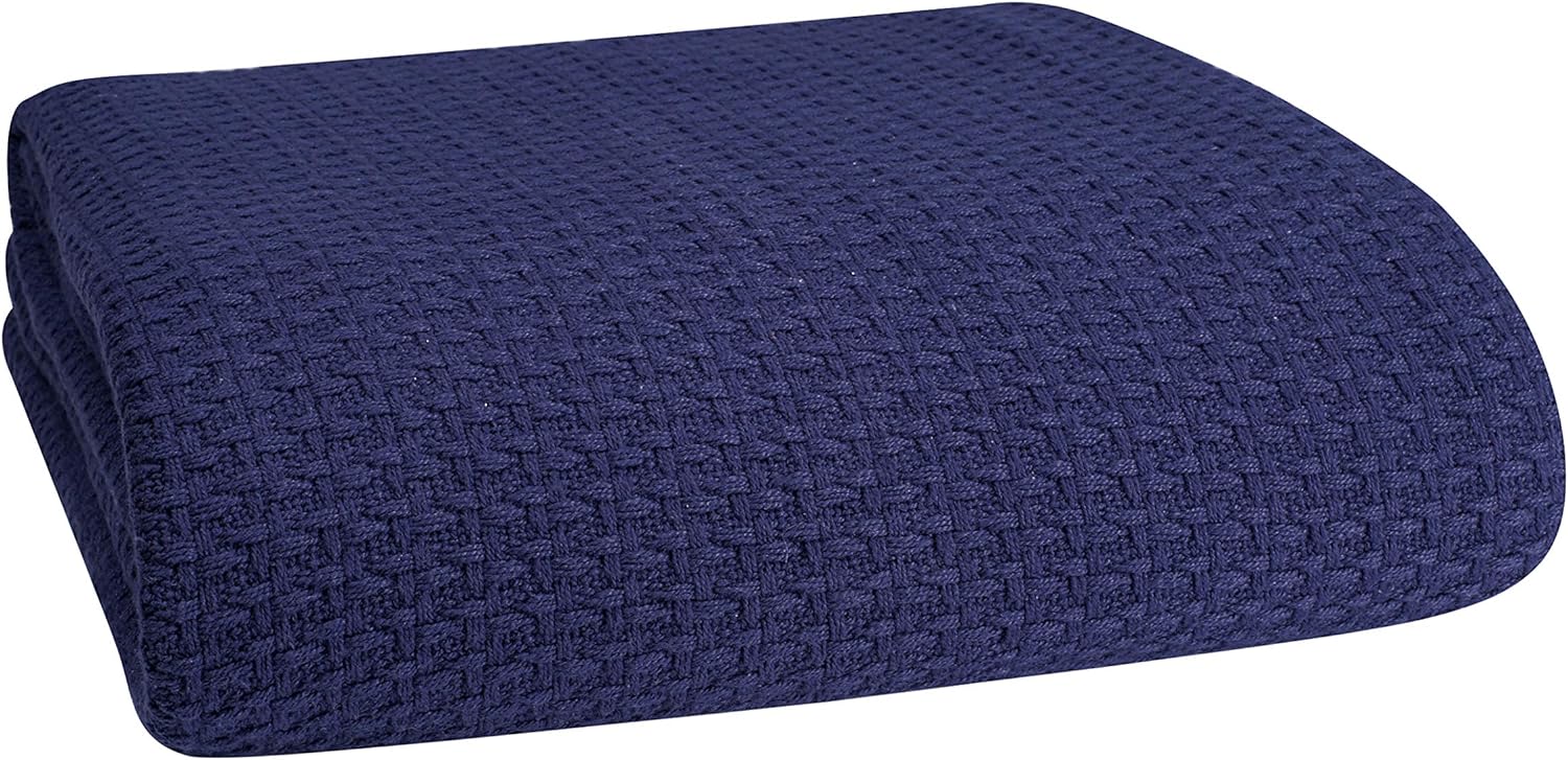 Elvana Home 100% Cotton Bed Blanket for All Seasons Comfort