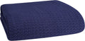 Elvana Home Cotton Bed Blanket Queen Size - Breathable All-Season