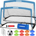 6x4FT Kids Soccer Goal Set Portable Pop-Up Goals - Training Kit