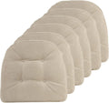 Klear Vu Omega Non-Slip Chair Cushions 15x16 6-Pack - Linear Stone