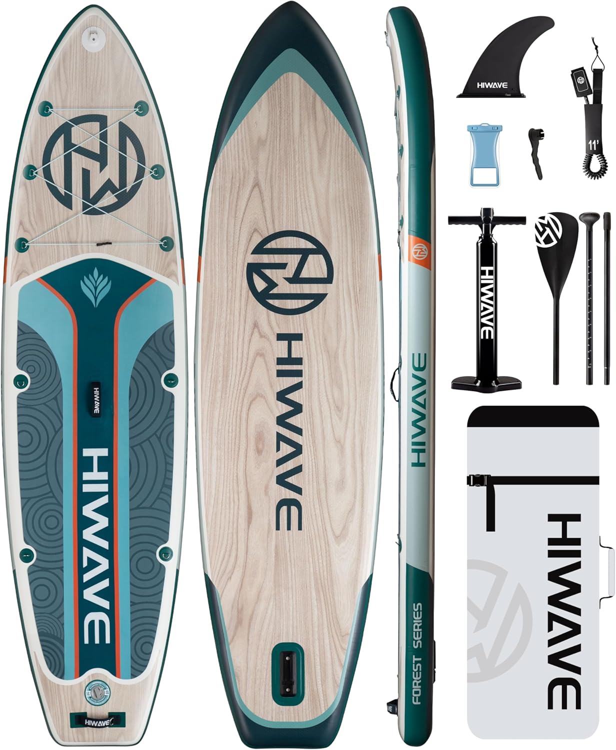 Inflatable Paddle Board 11ft x 34ft x 6ft for Sea and Lakes