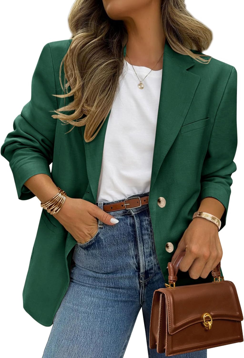 PRETTYGARDEN Blazers for Women Business Casual with Pockets