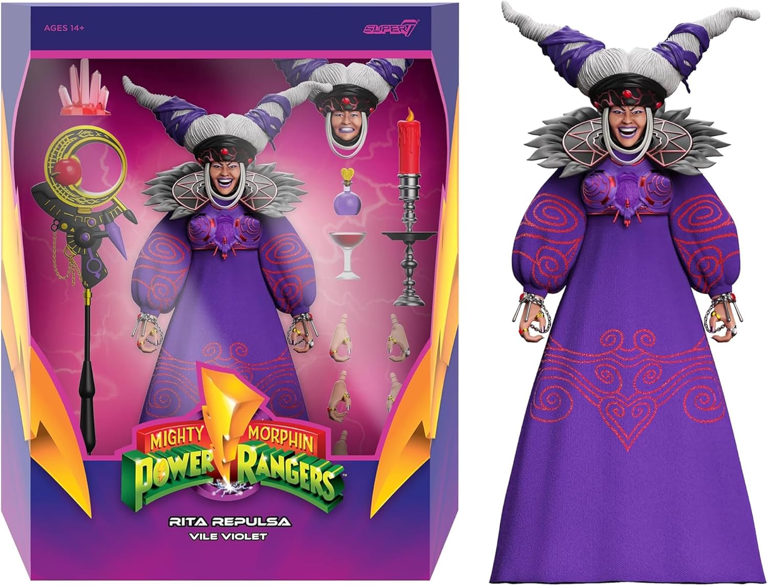 Super7 ULTIMATES! Mighty Morphin Power Rangers Rita Repulsa Figure