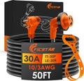 30 Amp RV Extension Cord 50 ft - Heavy Duty Generator Cord