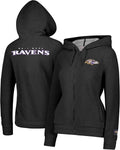 Ultra Game Women's NFL Super Soft Sherpa Full Zip Hoodie - Warm design