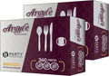 Party Bargains White Plastic Cutlery 720 pcs - Heavy Duty Disposable