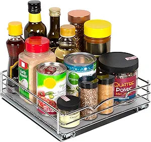 Pull Out Spice Rack Organizer for Kitchen Cabinets and Pantry