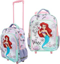 Bioworld The Little Mermaid Ariel 16in Rolling Travel Backpack