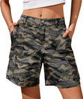 IVIR Bermuda Shorts for Women - Cargo Knee Length 6 Pockets