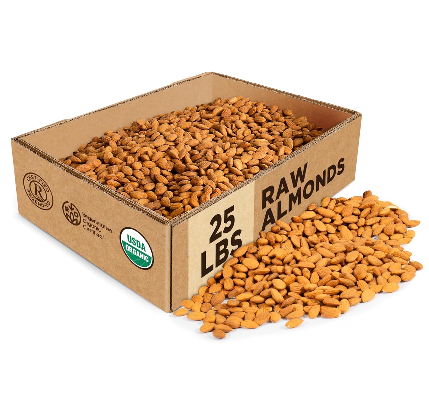 Burroughs Family Farms Organic Raw Almonds - Nutrient-Packed Snack
