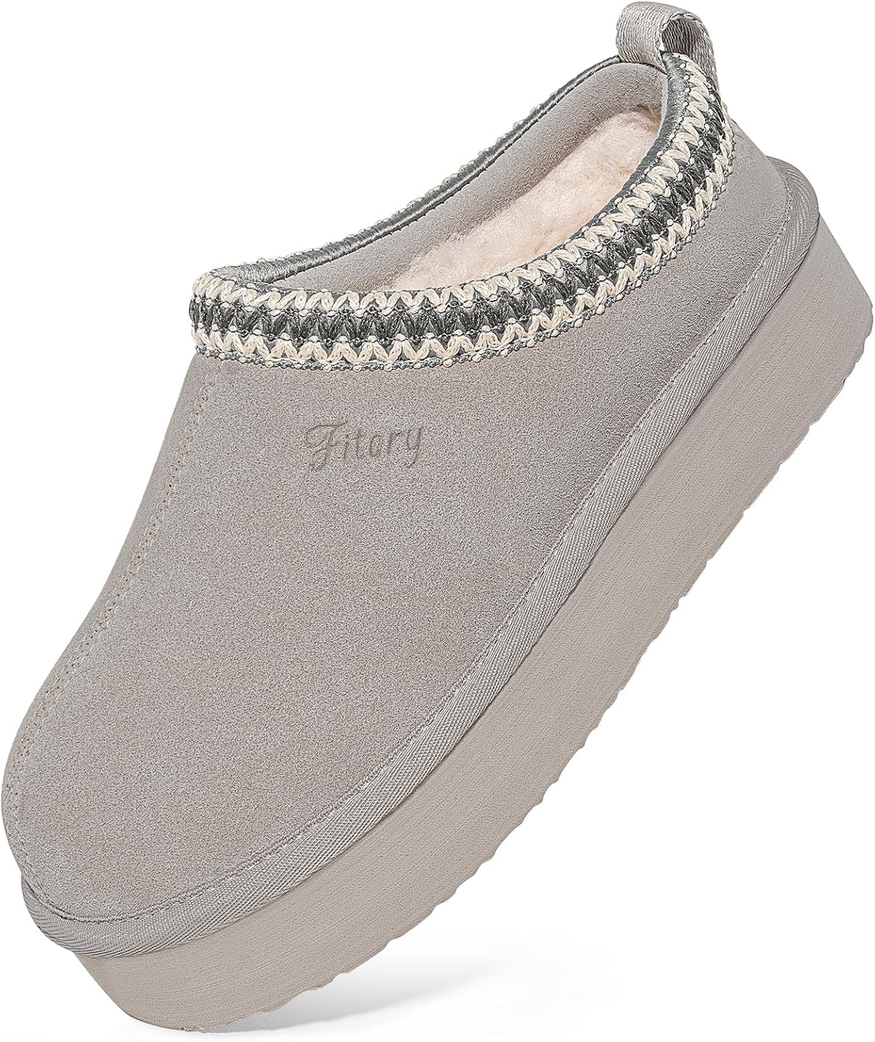 FITORY Women's Suede Slipper: Cozy Winter Comfort Shoes