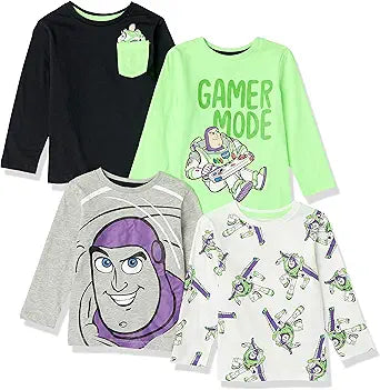 Marvel and Star Wars Boys' Long-Sleeve T-Shirts Pack of 4
