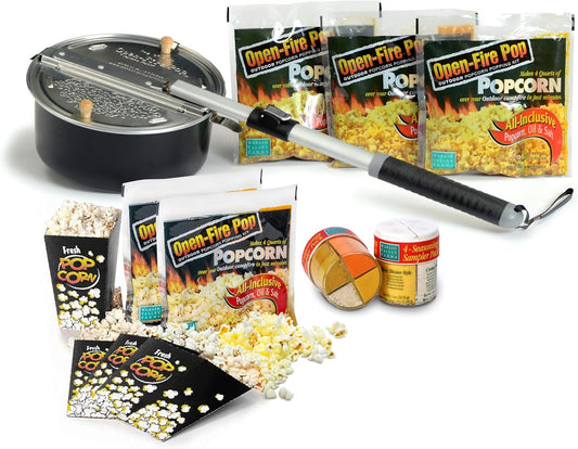 Original Campfire Popcorn Popper Kit by Wabash Valley Farms
