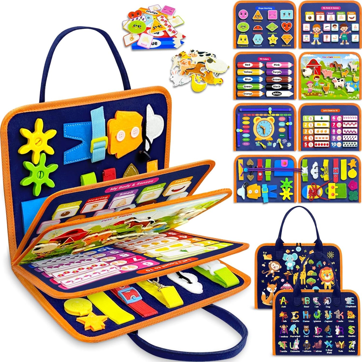 Montessori Busy Board for Toddler Learning
