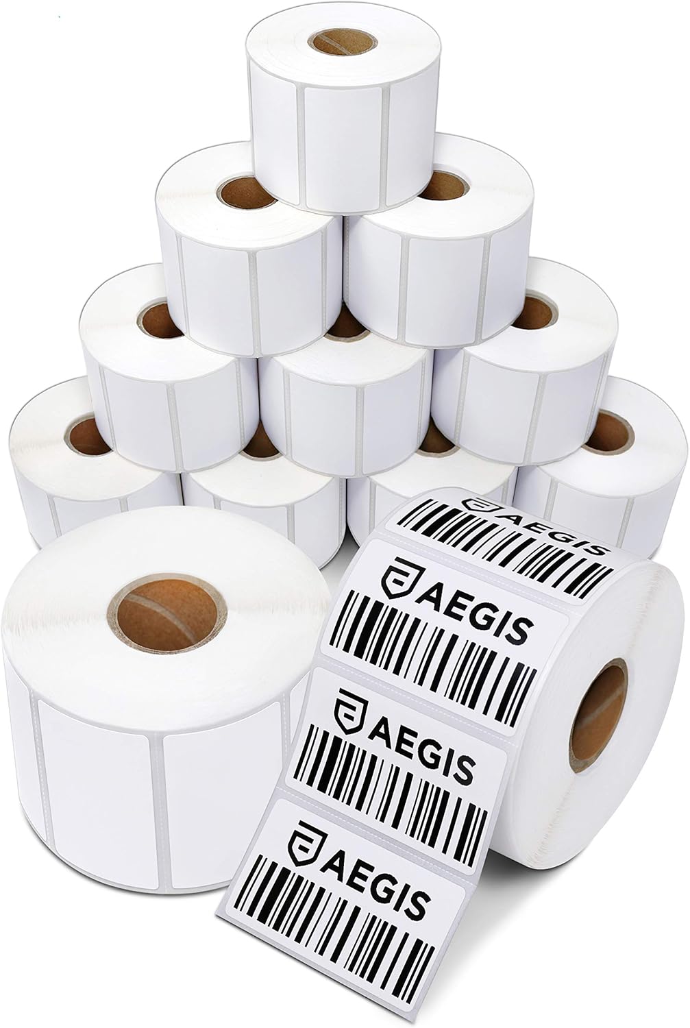 Efficient Aegis Thermal Labels - 12 Rolls, 1,000 Labels/Roll