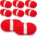 Chunky Chenille Yarn for Crocheting and Arm Knitting - Super Soft