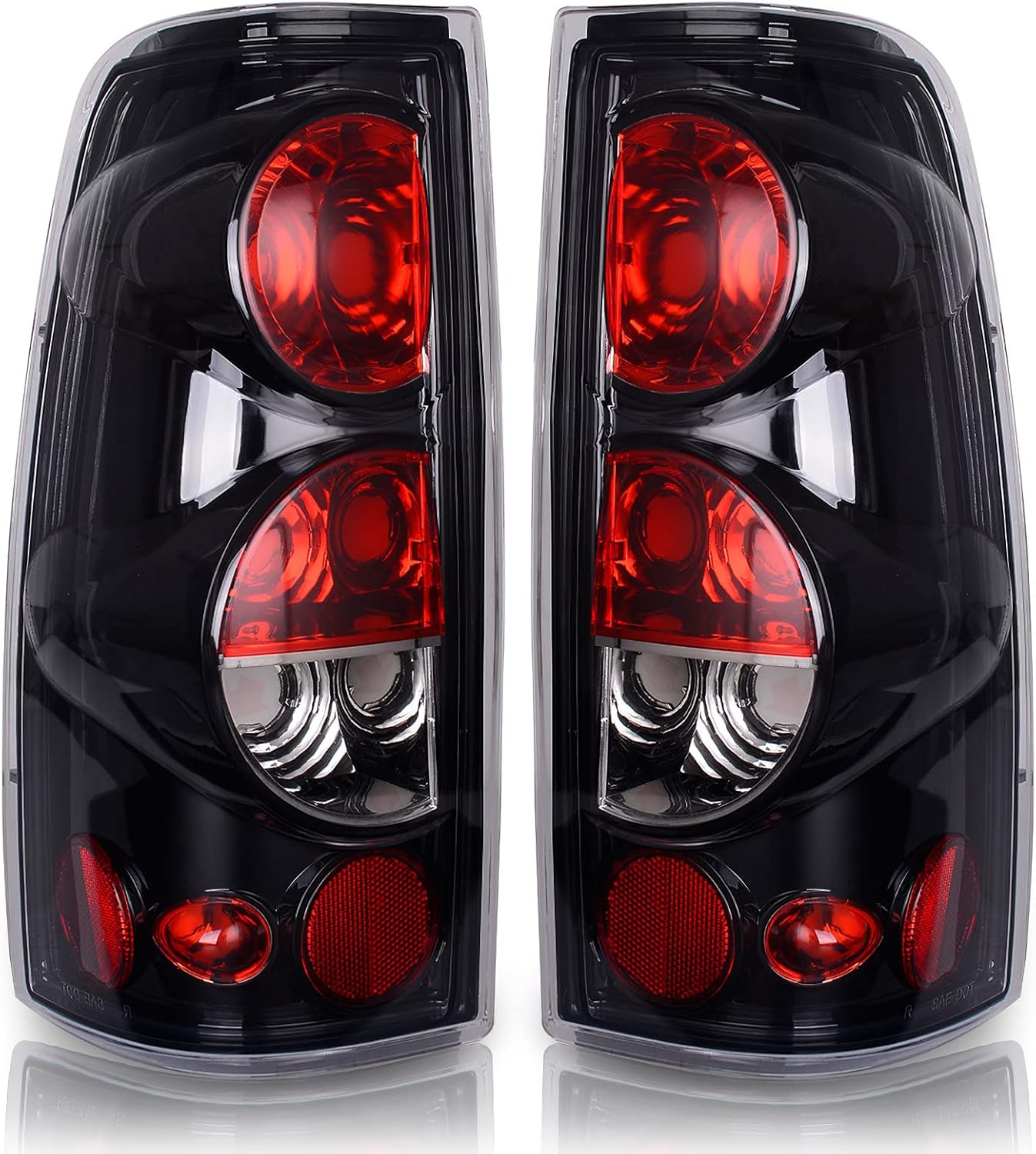 AUTOSAVER88 Tail Lights Assembly for 1999-2002 Chevy Silverado