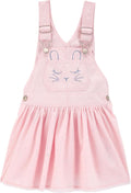 Girls Worlds Best Overalls for Kids - Adjustable Bunny Design